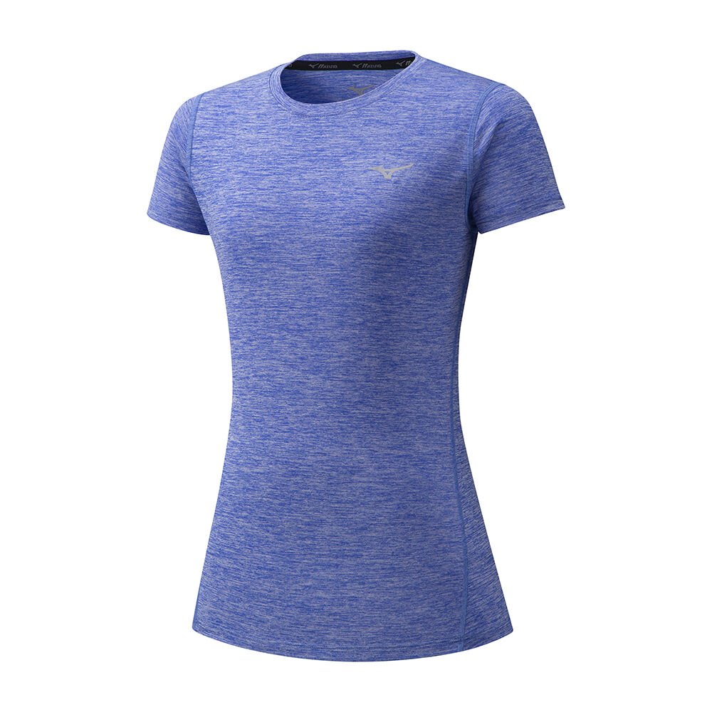 Mizuno Women's T-Shirts Blue Impulse Core Apparel - J2GA772129